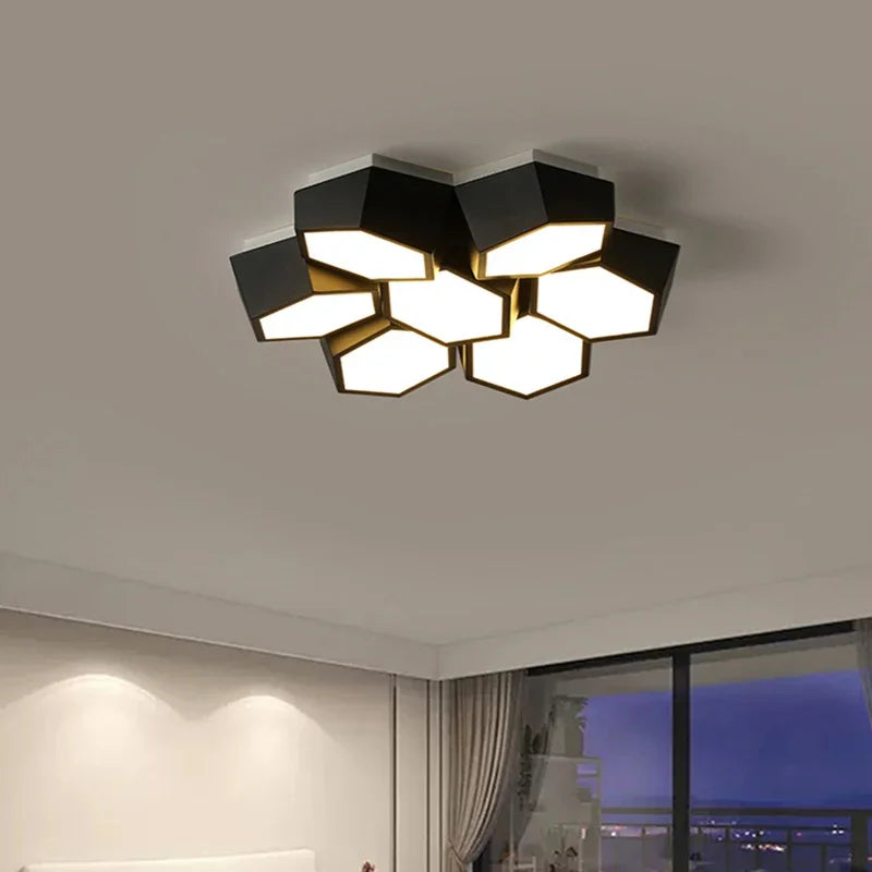 Floroux Géométrie LED Plafonnier