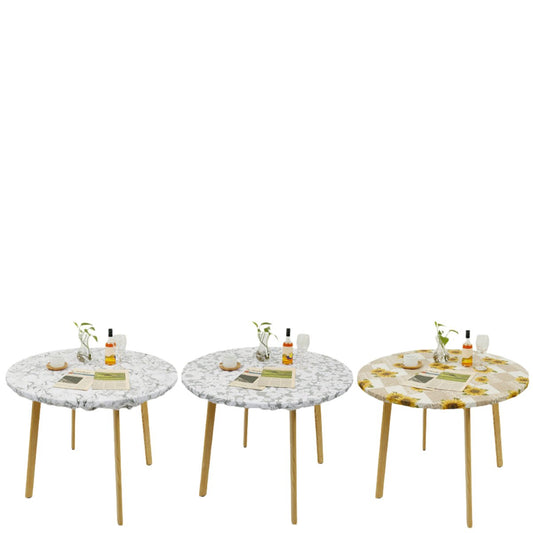 Floroux | Nappe ronde élastique imperméable