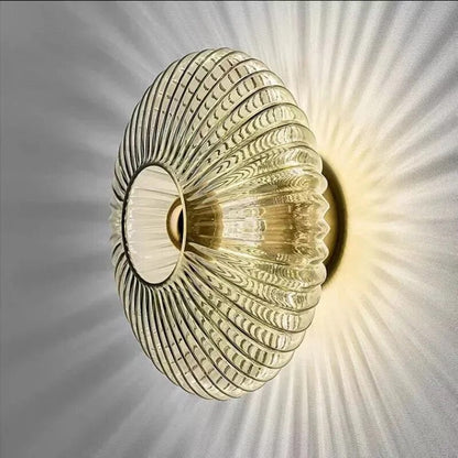 NimbusFlux – Applique murale en verre avec lumière ondulée
