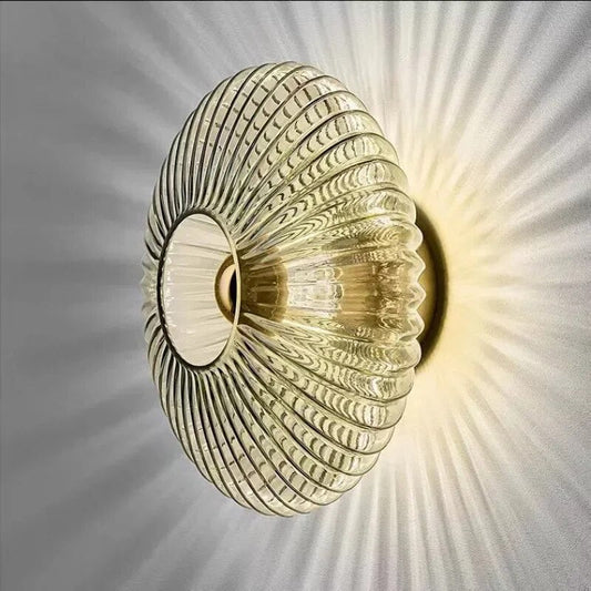NimbusFlux – Applique murale en verre avec lumière ondulée