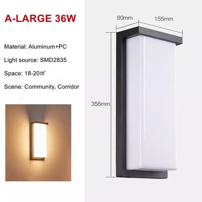 Floroux – Phares muraux LED modernes pour l'extérieur