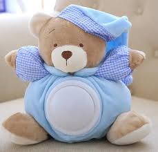 Floroux - Teddy câlin avec bonnet de nuit pour de doux rêves