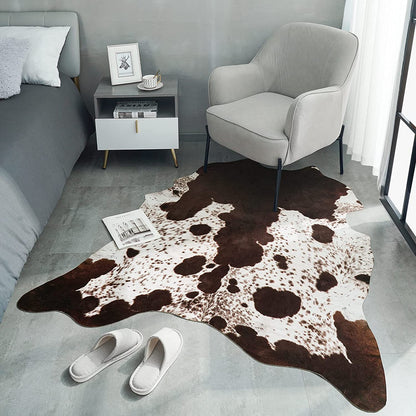 Floroux - Tapis en cuir de vache premium