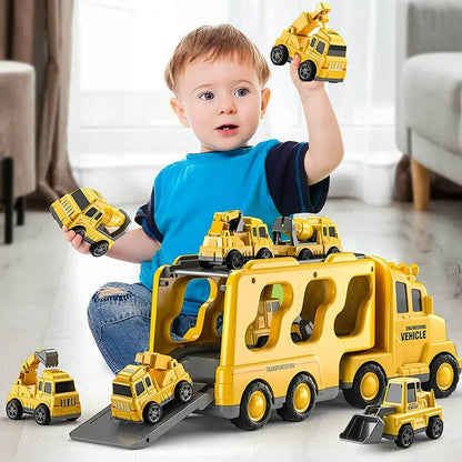 CityBuilder Set - Ensemble de Camions Jouets avec Lumière & Son