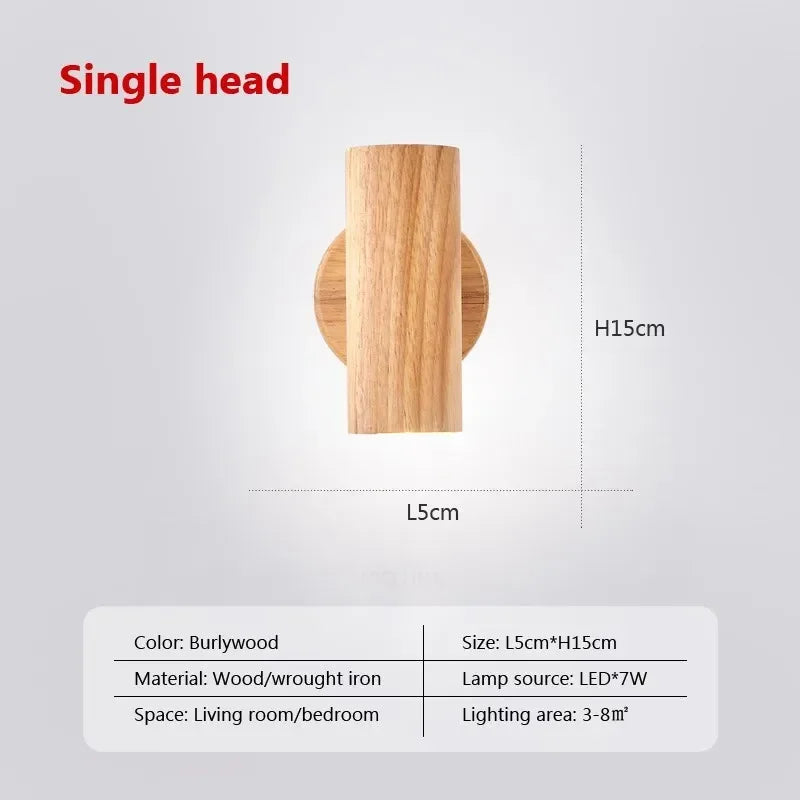 Floroux - Applique Twist en noyer