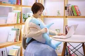 Floroux - Huge, soft shark plush figure for adventure and play fun