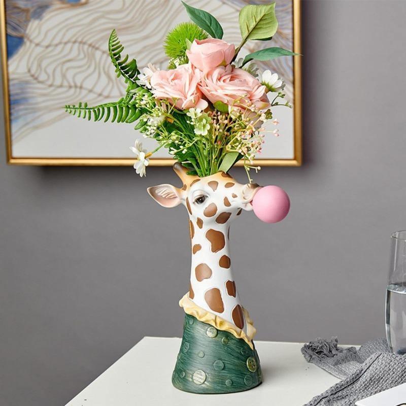 Floroux Decorative Animal Vase | Creative Flower Vase with Character