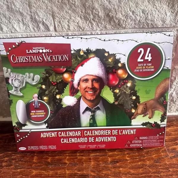 Calendrier de l'Avent Noël de National Lampoon – 24 Collectibles Surprise Présentant Clark Griswold, Compte à Rebours des Fêtes 2024
