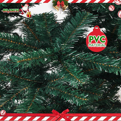 5,5 pieds arbre de Noël artificiel inversé avec support en métal robuste - Décoration de vacances unique pour la maison et le bureau 2024