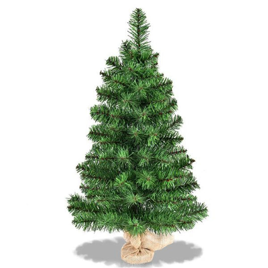 2 pi Sapin de Noël Vert Non Éclairé - PVC Écologique, Décor de Fête Parfait pour Utilisation Intérieure et Extérieure 2024