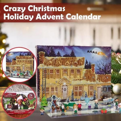 Calendrier de l'Avent Noël de National Lampoon – 24 Collectibles Surprise Présentant Clark Griswold, Compte à Rebours des Fêtes 2024