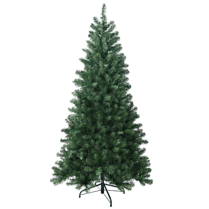 Arbre de Noël artificiel écologique et ignifuge de 5 pi avec des pointes duveteuses - Décor de vacances parfait pour Noël 2024