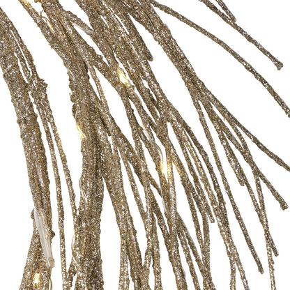 Couronne en Papier LED de 24 pouces – Lumières Blanches Chaudes pour Décor Festif, Parfait pour la Porte d'Entrée, Noël 2024