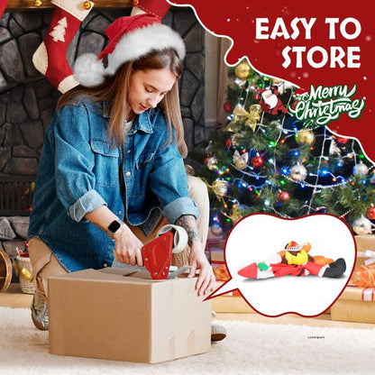 Dinde gonflable drôle de 4,9 pieds sur le Père Noël – Décoration extérieure éclairée par LED pour pelouse et jardin, Noël 2024