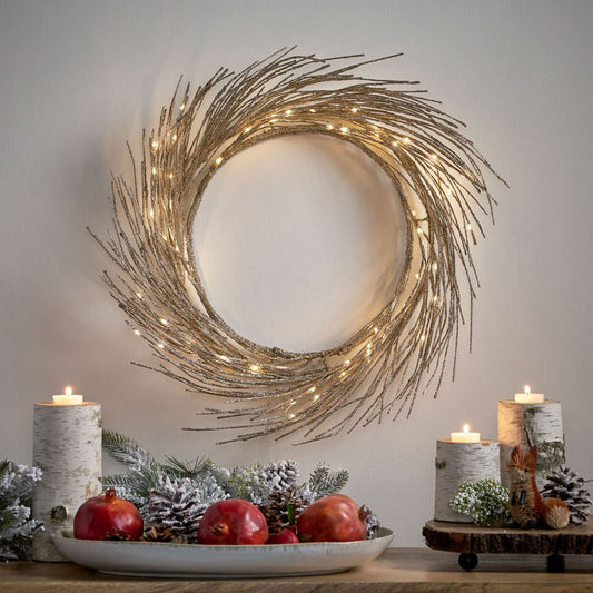 Couronne en Papier LED de 24 pouces – Lumières Blanches Chaudes pour Décor Festif, Parfait pour la Porte d'Entrée, Noël 2024