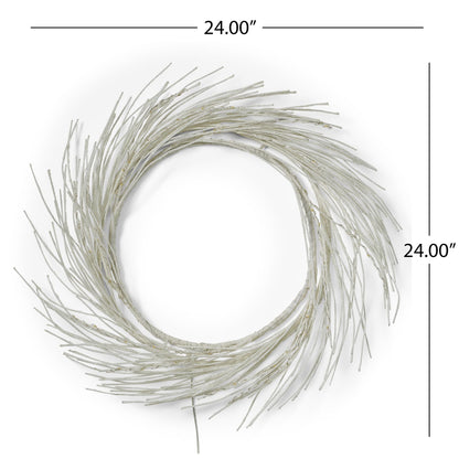 Couronne en papier éclairée LED de 24 pouces - Éclat blanc chaud pour la porte d'entrée, Décoration festive de Noël 2024