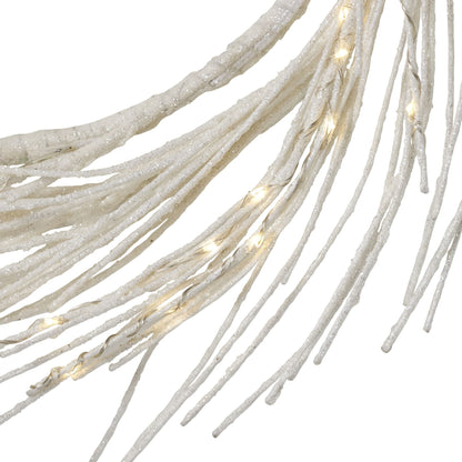 Couronne en papier éclairée LED de 24 pouces - Éclat blanc chaud pour la porte d'entrée, Décoration festive de Noël 2024