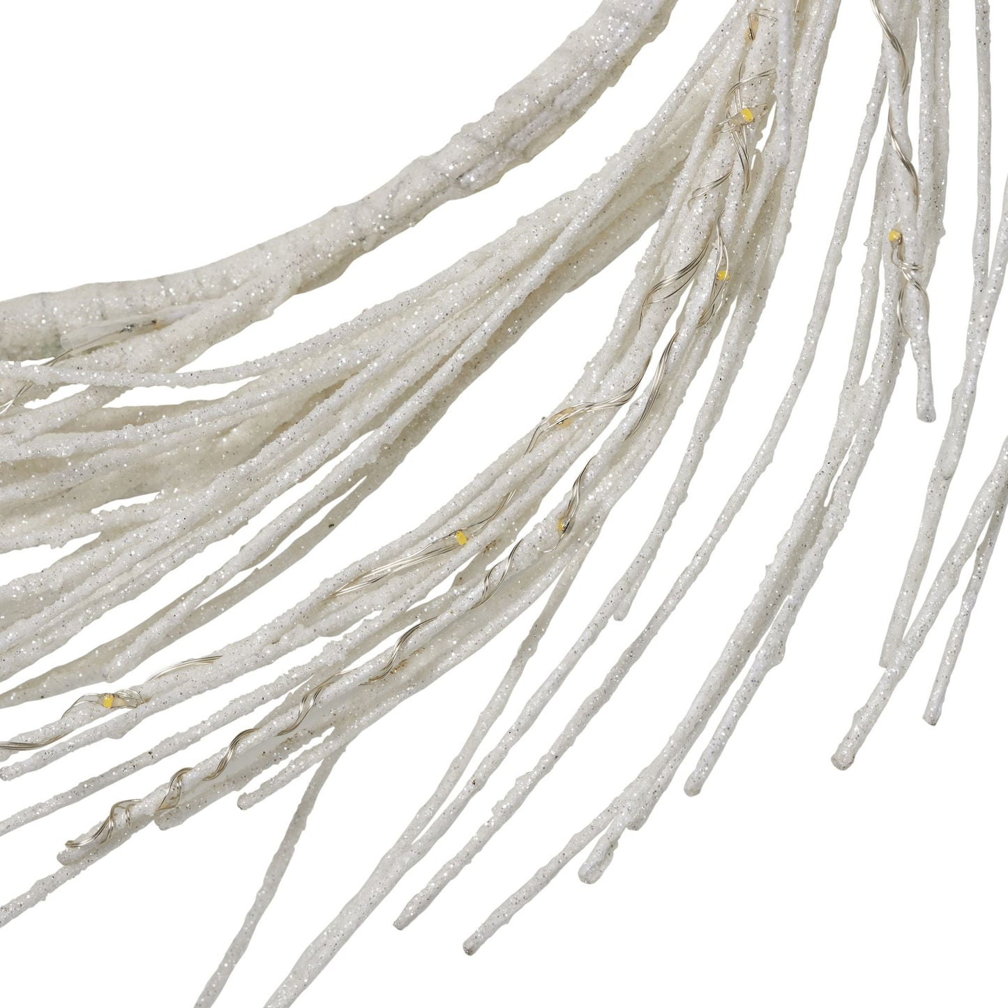 Couronne en papier éclairée LED de 24 pouces - Éclat blanc chaud pour la porte d'entrée, Décoration festive de Noël 2024