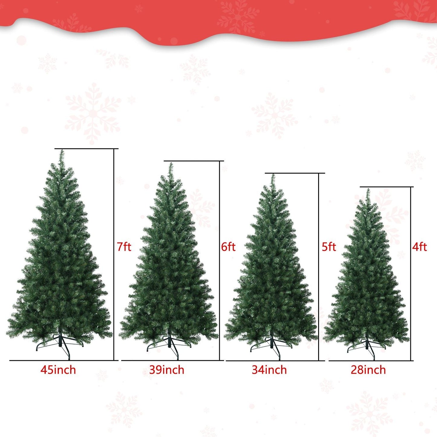 Arbre de Noël artificiel écologique et ignifuge de 5 pi avec des pointes duveteuses - Décor de vacances parfait pour Noël 2024