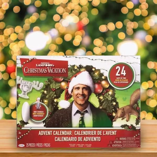 Calendrier de l'Avent Noël de National Lampoon – 24 Collectibles Surprise Présentant Clark Griswold, Compte à Rebours des Fêtes 2024