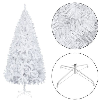 Arbre de Noël pré-éclairé enneigé de 2,4 m avec 1349 branches - Décor festif pour la maison et le bureau 2024
