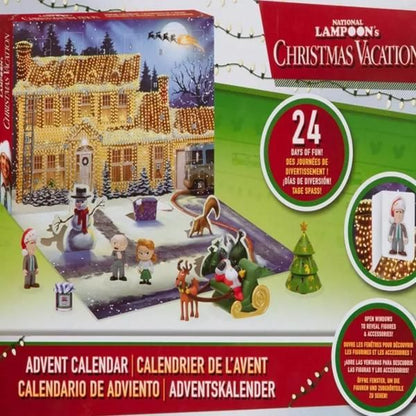 Calendrier de l'Avent Noël de National Lampoon – 24 Collectibles Surprise Présentant Clark Griswold, Compte à Rebours des Fêtes 2024