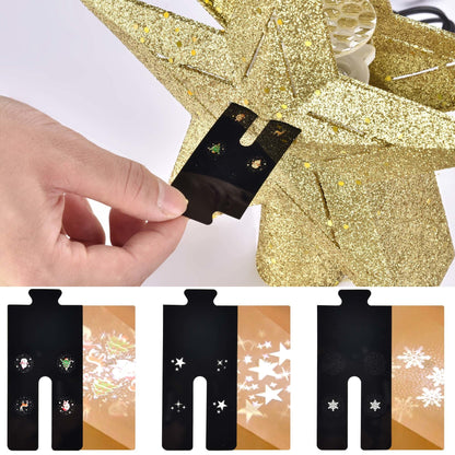 Étoile dorée pour le sommet du sapin de Noël