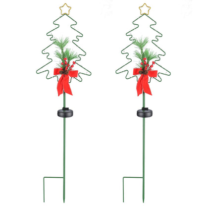 Lumière de piquet solaire pour arbre de Noël