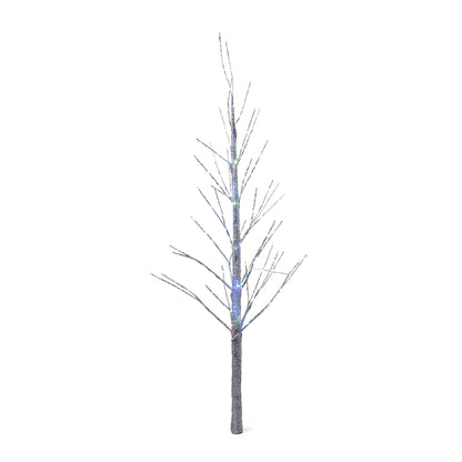Arbre en papier en branches LED multicolores de 4 pieds pour une décoration de vacances écologique 2024