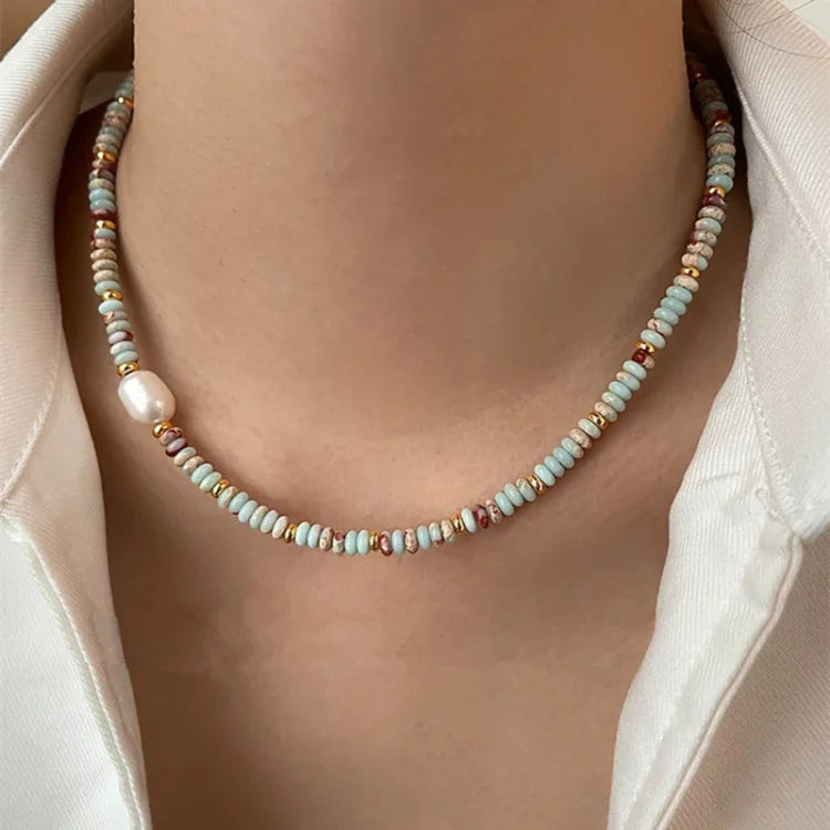 Elena's Ensemble de Bijoux en Pierre Naturelle Vibrante