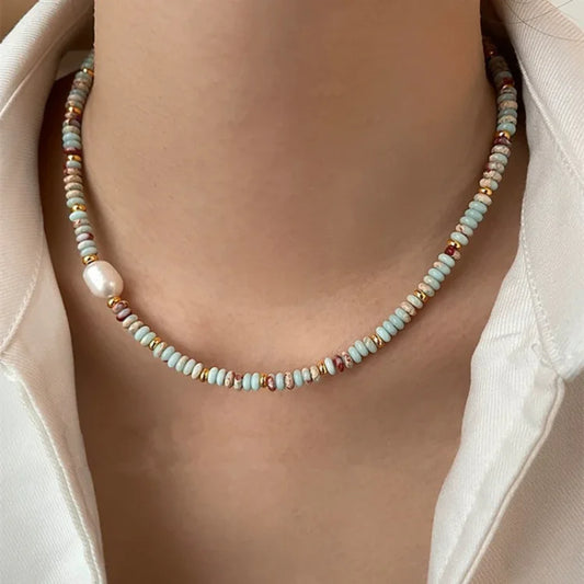 Elena's Ensemble de Bijoux en Pierre Naturelle Vibrante