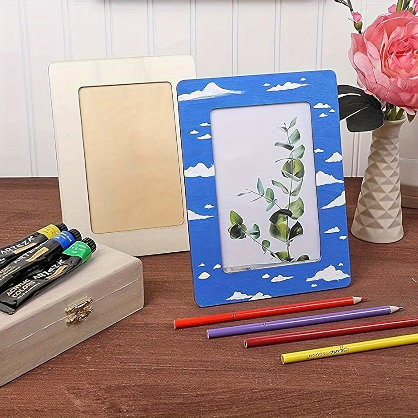 CreativeFrame – Set de 10 cadres photo DIY en bois