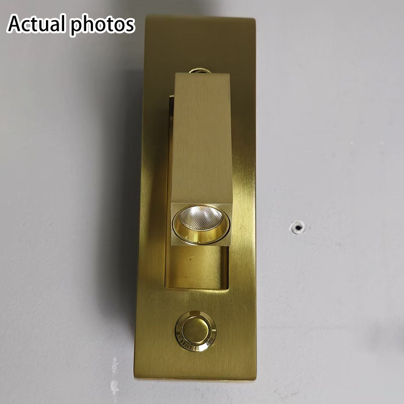 Floroux Applique Murale LED Minimaliste | Design Rectangulaire en Aluminium | Avec Interrupteur et Option USB