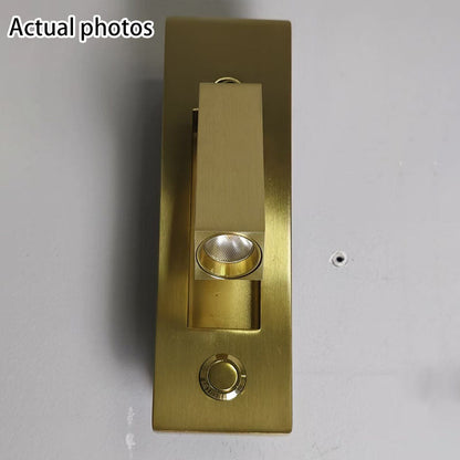 Floroux Applique Murale LED Minimaliste | Design Rectangulaire en Aluminium | Avec Interrupteur et Option USB