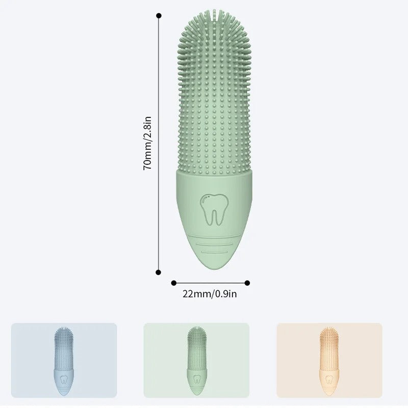 Floroux brosse à dents à 360° pour chiens | Soin dentaire efficace | Doux & Facile | Pour des dents de chien propres