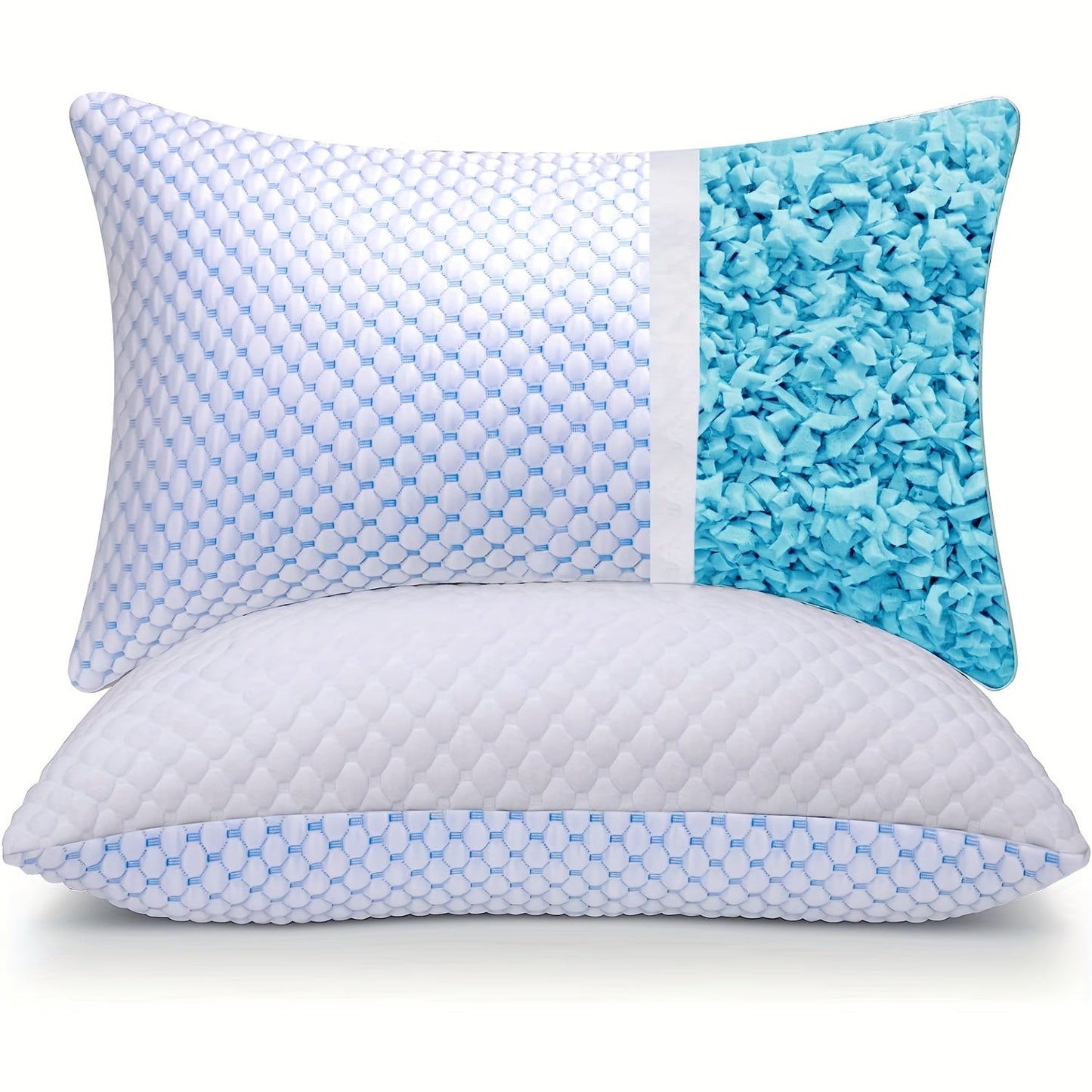 ChillPillow Breeze - Oreiller en Mousse à Mémoire Refroidissant avec Housse en Bambou