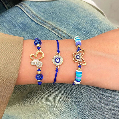 Elif Boze Oog Bracelets de Partenariat - Connexion Protectrice