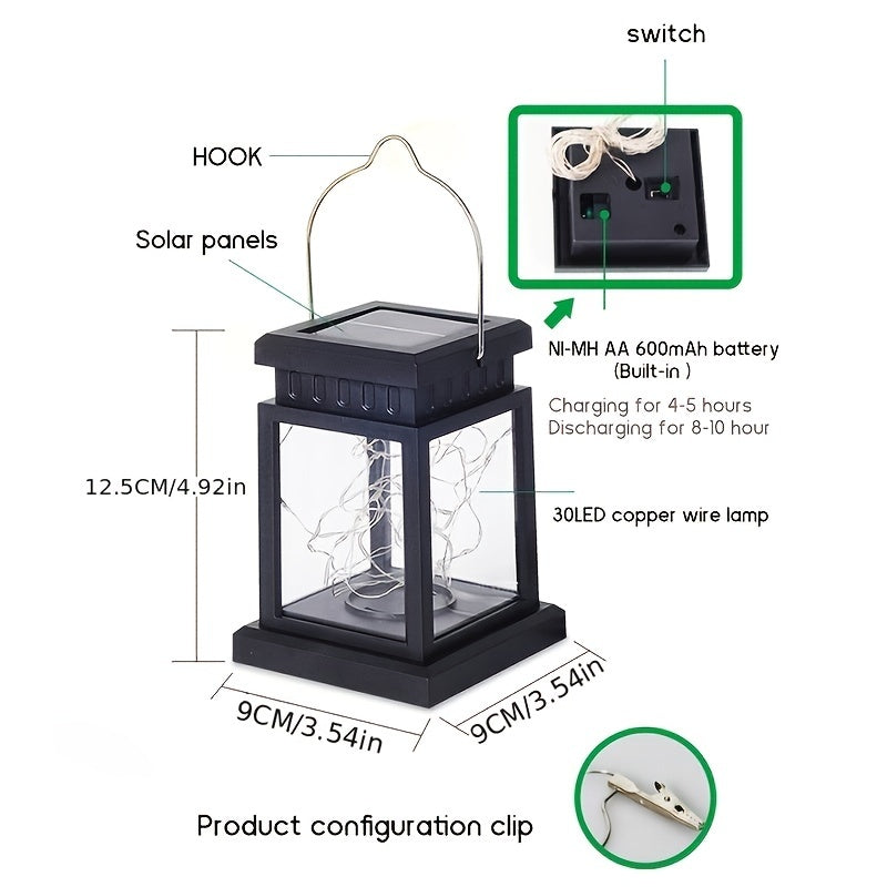 SolarLantern – Ensemble de Lampes Solaires Suspendues Étanches pour Jardin et Fête