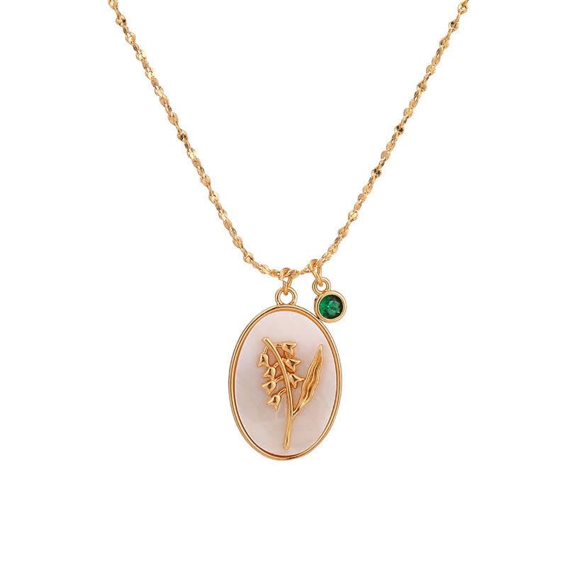 Aurora Pierre de Naissance et Fleurs de Naissance Collier – Un Bijou Personnel pour Mes Chers Gens