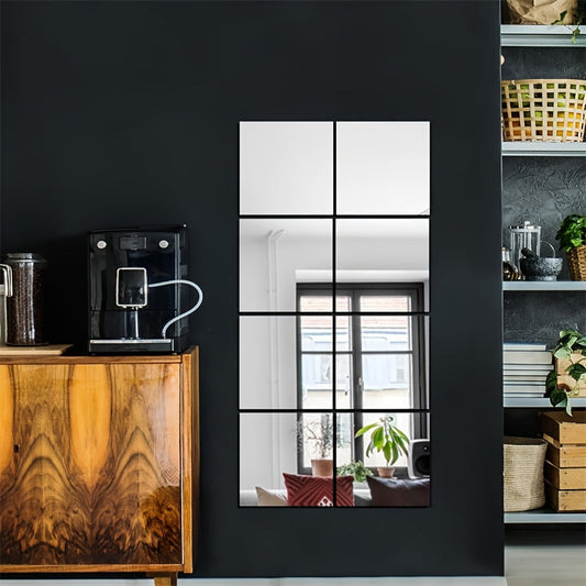 EleganceMirror – Luxe 3D Tuiles Miroir en Acrylique Set