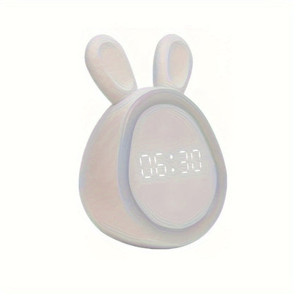 Floroux Réveil Lapin - Avec lumière nocturne et rechargeable par USB