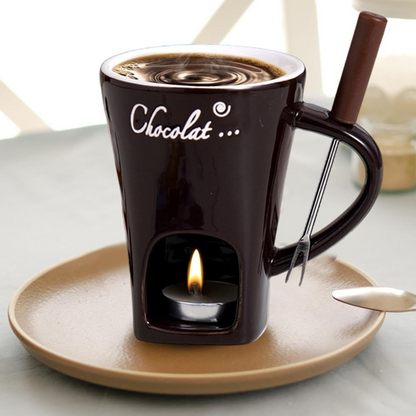 ChocoFondue - Bol élégant pour chocolat et fromage fondants