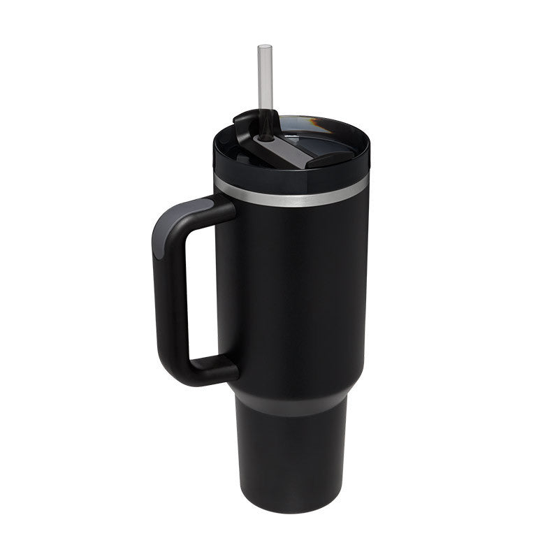 Tasse isolante avec anse et paille | 1200 ML