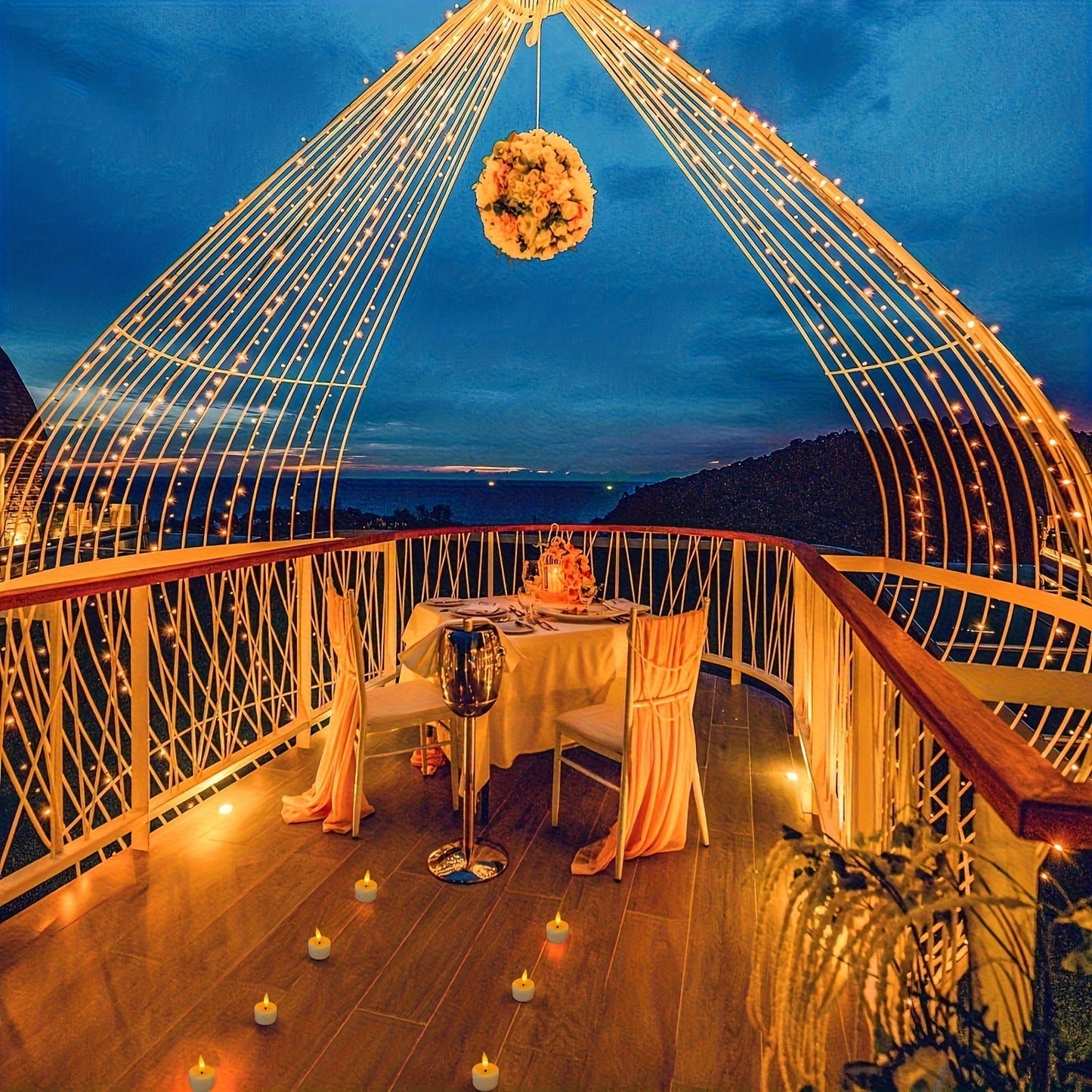 Ensemble de bougies chauffe-plat sans flamme | Parfait pour les nuits sombres