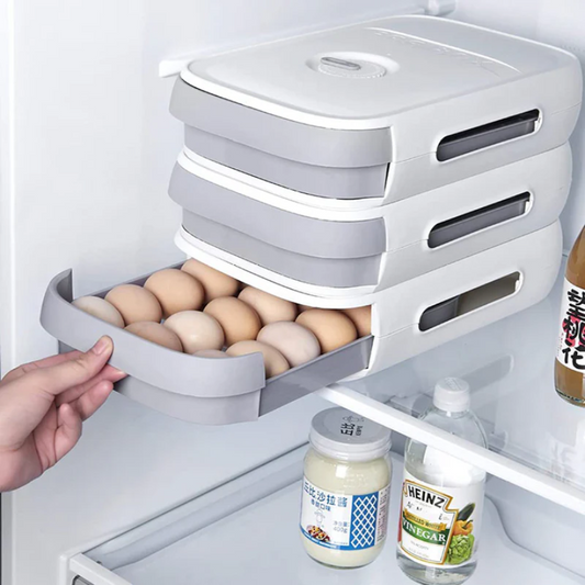 EggSafe Organisateur - Boîte de rangement élégante pour œufs