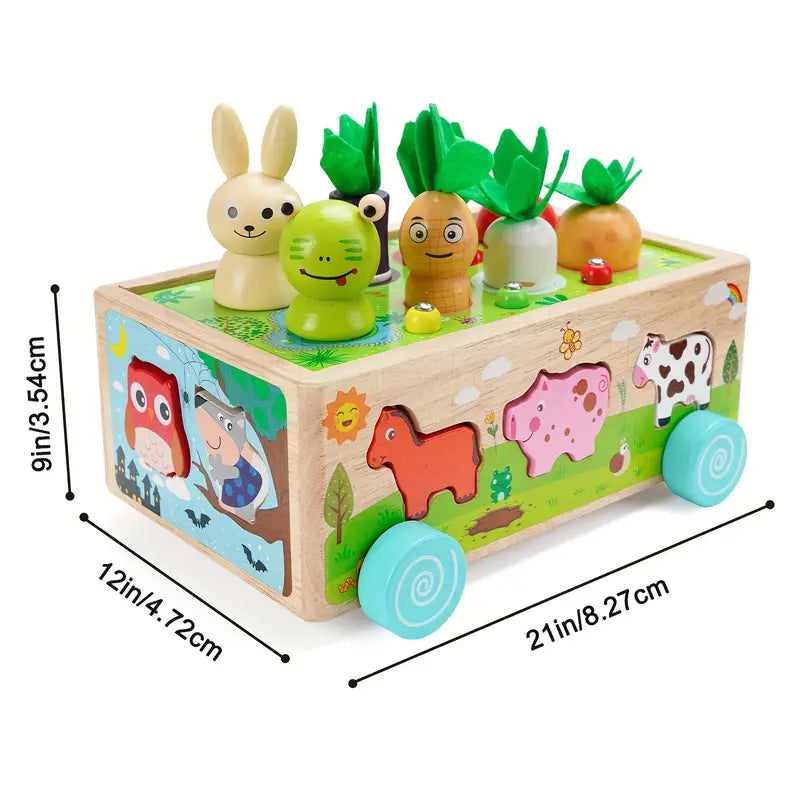Cubes en Bois de Jouets Multifonctionnels - Pour des Aventures Éducatives