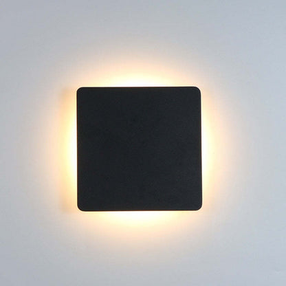 Floroux - Applique LED moderne élégante en métal noir pour intérieur et extérieur