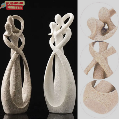 Étreinte éternelle | Statue abstraite | Amour intemporel | Cadeau unique