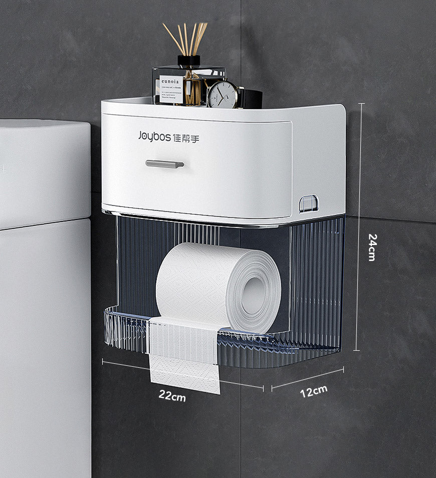SmartStore - Luxe Porte-papier toilette avec espace de rangement