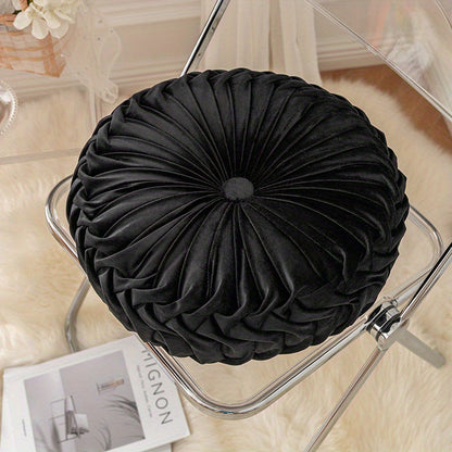 Floroux - Housse de coussin rond en velours pour canapé, tatami, salon et décoration de bureau